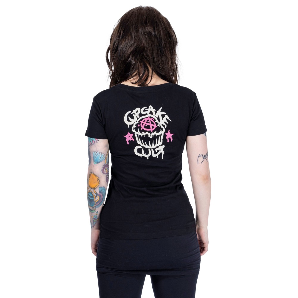 Cupcake Cult - Cat Reaper Top - Noir
